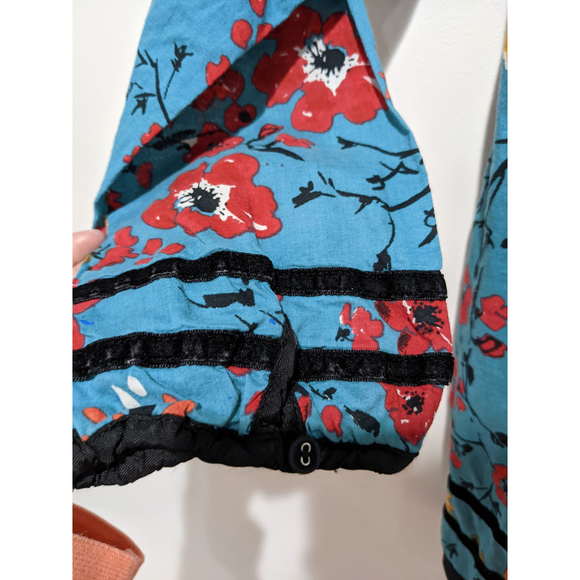 Eliana et Lena Paris Miniko Blue Floral Top Size 8Y-9Y - Picture 3 of 10